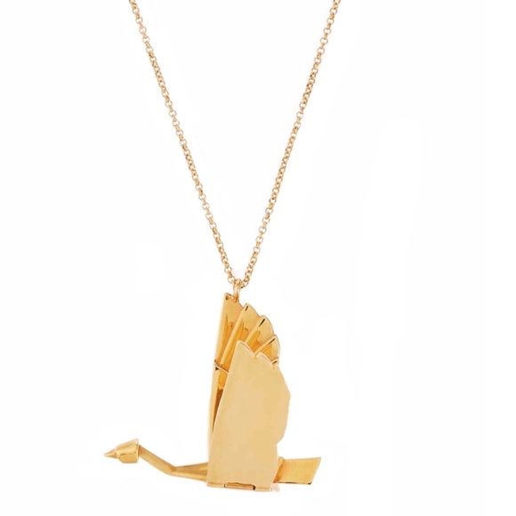 LELE SADOUGHI • Golden Crane Pendant Necklace